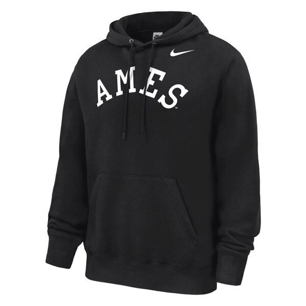 Nike Ames Black Club Fleece Hooded Sweatshirt vendor image